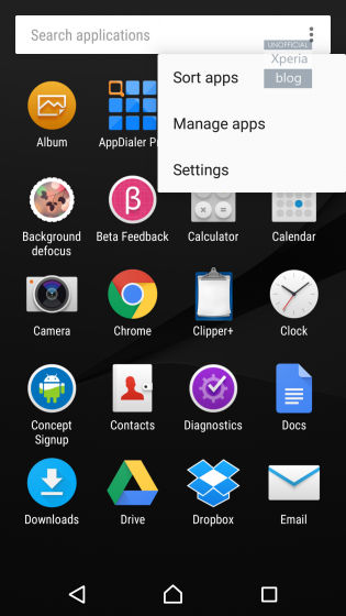 Android 6.0 Marshmallow Beta Xperia