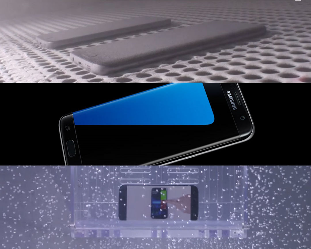 Samsung mostra em vídeo como foram os testes do Galaxy S7 contra água e poeira