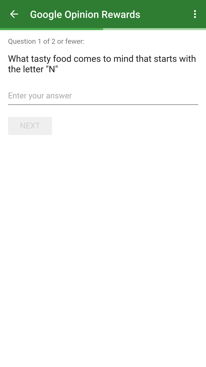 Google Opinion Rewards Android N