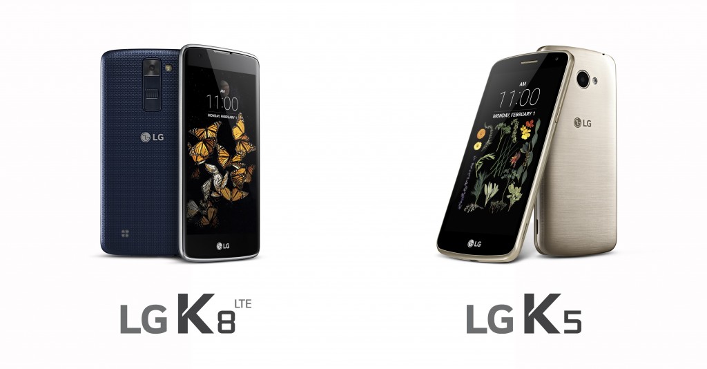 LG K8 e LG K5