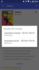 Google Play traz assinaturas anuais de revistas por R$4,99