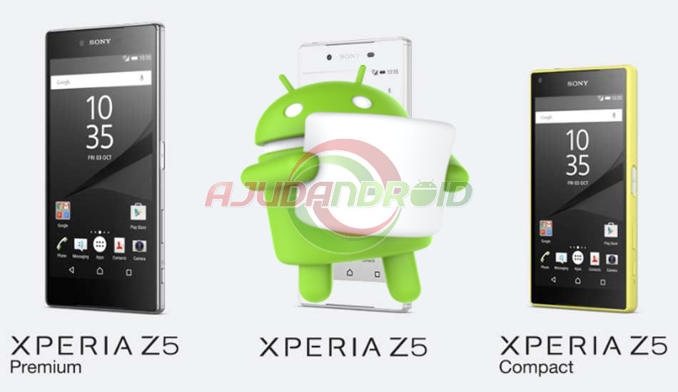 Xperia Z5, Xperia Z5 Compact e Xperia Z5 Premium recebem o Android 6.0 Marshmallow