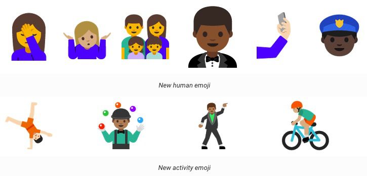 Android N emoji