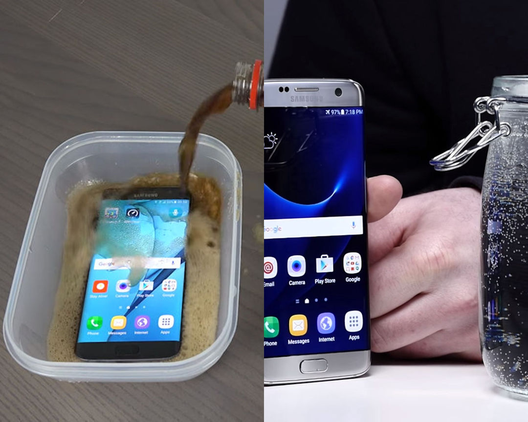 Galaxy S7 teste de resistência
