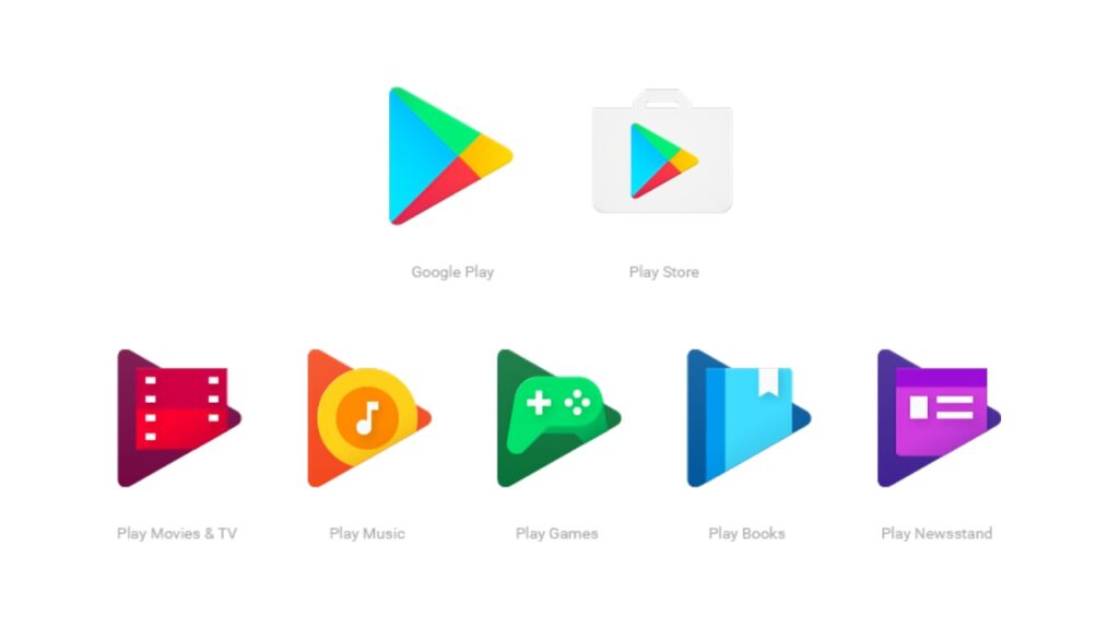 Google Play novos icones