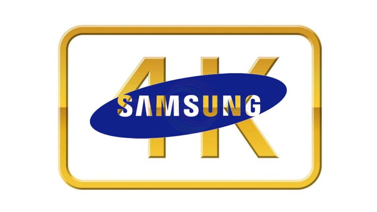 4K e Samsung Logo