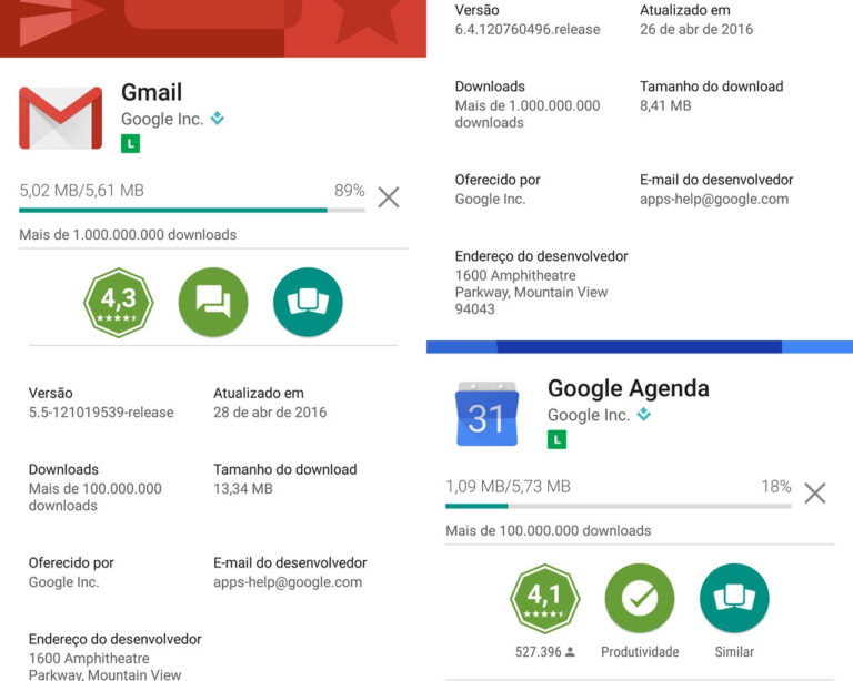 Google Play aplicativos MB gastos