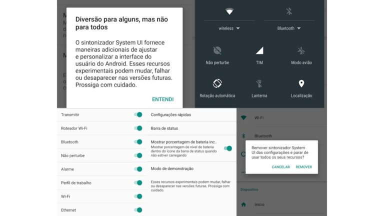 Sintonizador Sytem UI no Android 6.0 Marshmallow