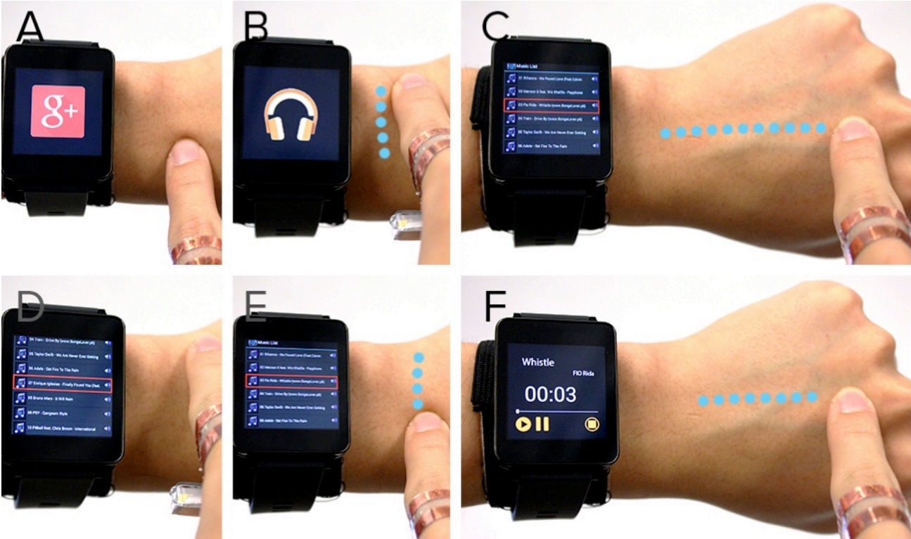 Tecnologia transforma sua pele em um touch pad para o seu relógio inteligente