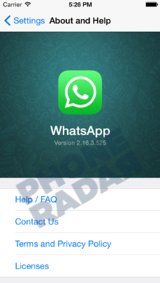 Chamadas de vídeos para WhatsApp