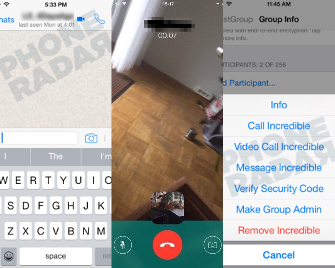 Chamadas de vídeos para WhatsApp