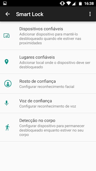 Segurança Android Smart Lock