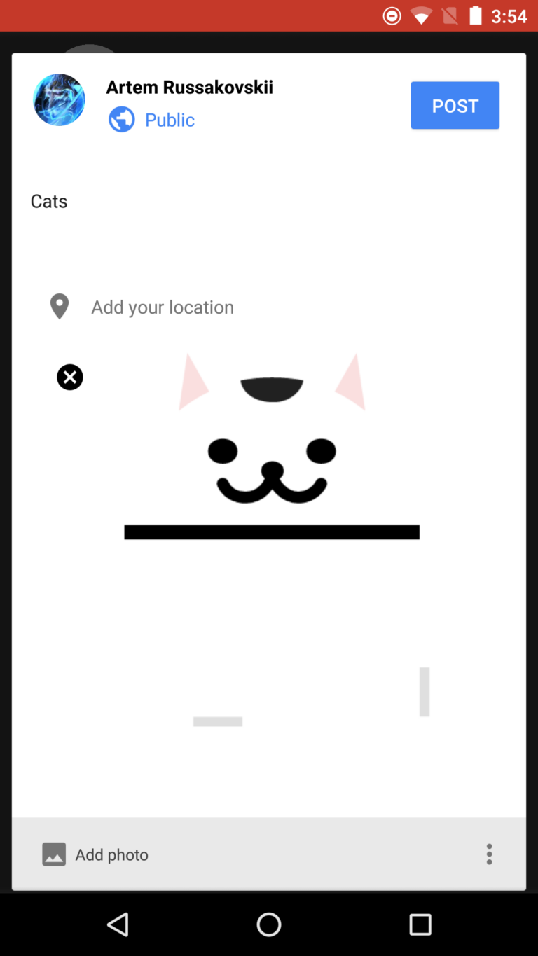 Android 7.0 Nougat jogo do gato