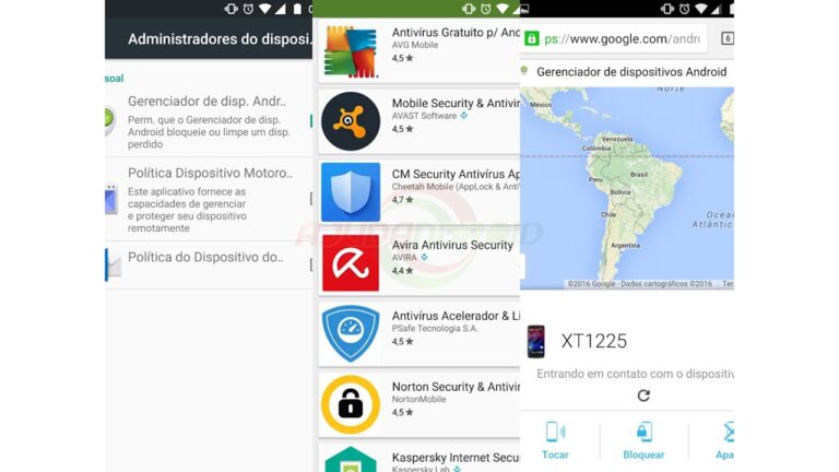 Segurança Android Gerenciador de dispositivo Android e Antivírus