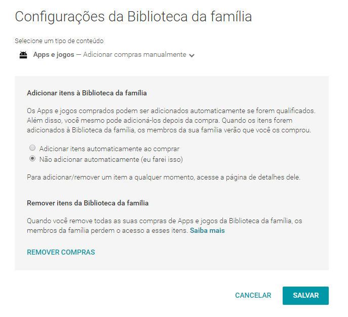 Google Play Família