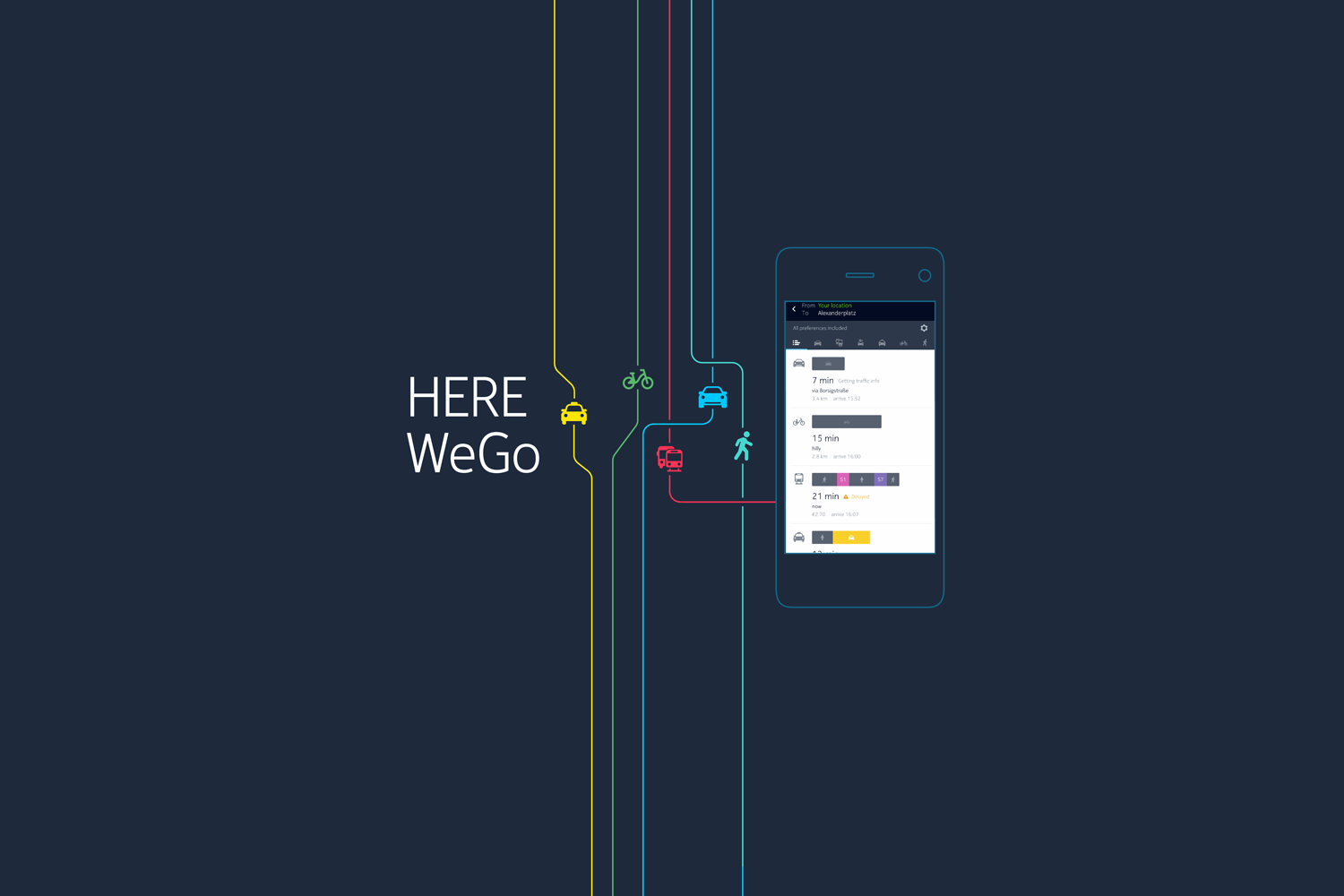 Here Maps é atualizado, ganha novas funções e agora se chama Here WeGo