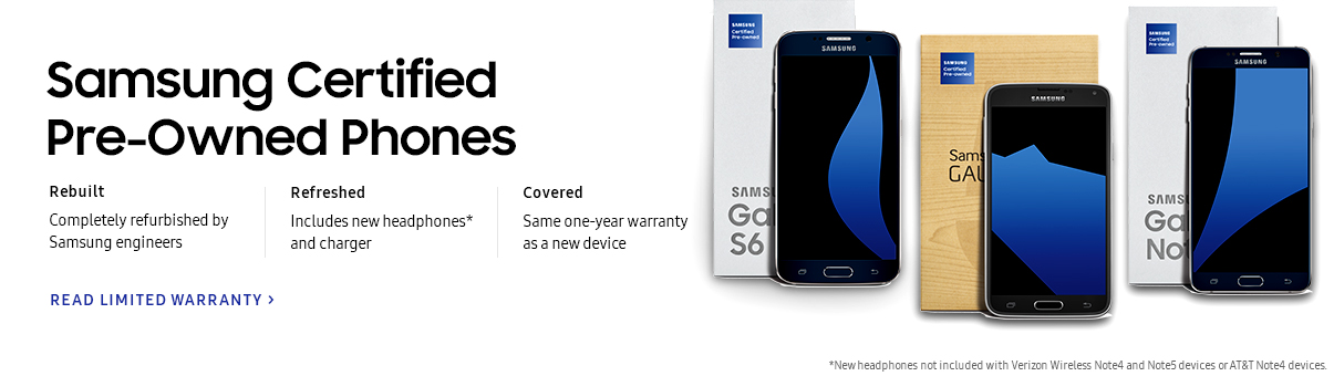 Samsung Certified Pre-Owened Phones