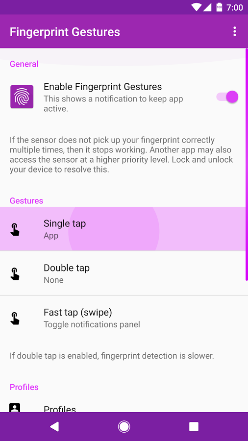 Fingerprint Gestures