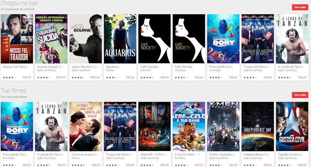 Google Play Filmes