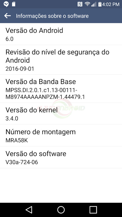 LG G3 Marshmallow Brasil