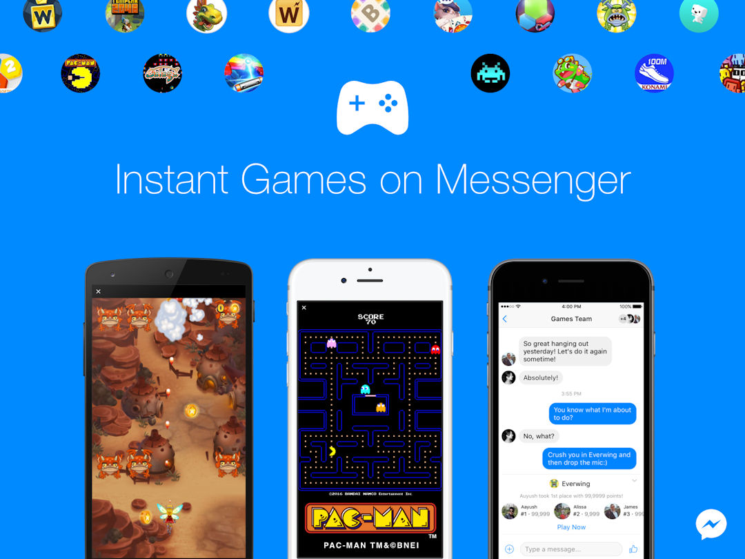 Facebook Messenger jogos