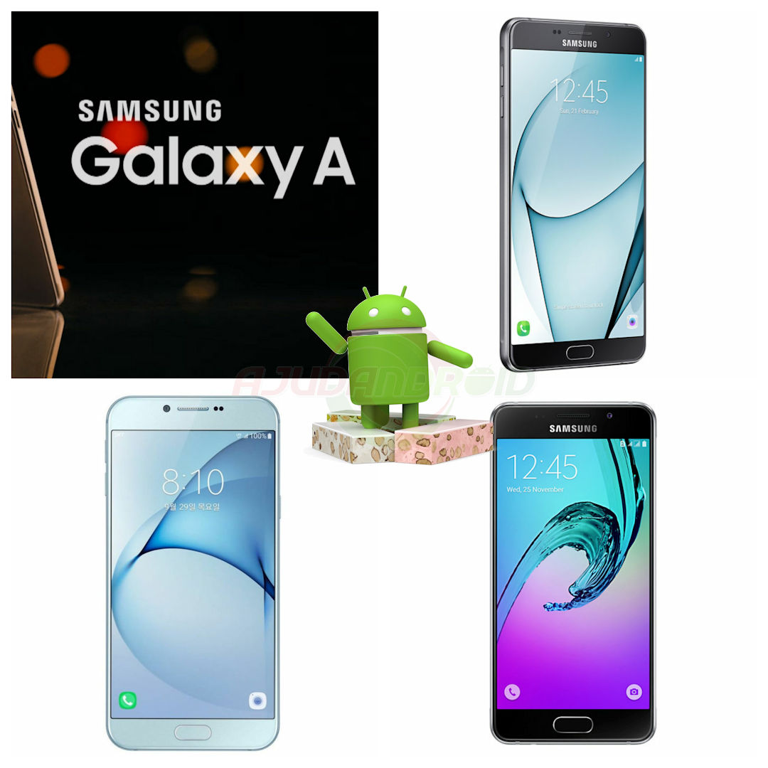 Depois de tops de linha, Samsung poderá focar na linha Galaxy A para trazer o Android 7.0 Nougat