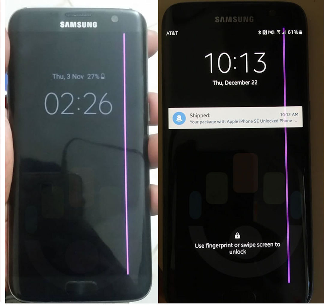 Coluna de pixel rosa afeta tela do Galaxy S7 Edge em alguns países