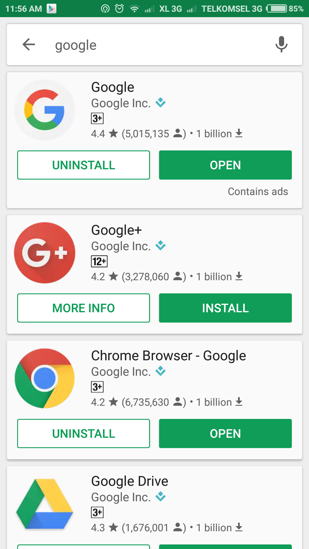Google Play Pesquisa