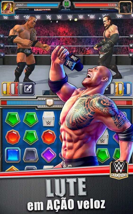 WWE vira jogo de puzzle e chega gratuito para jogar no sistema Android