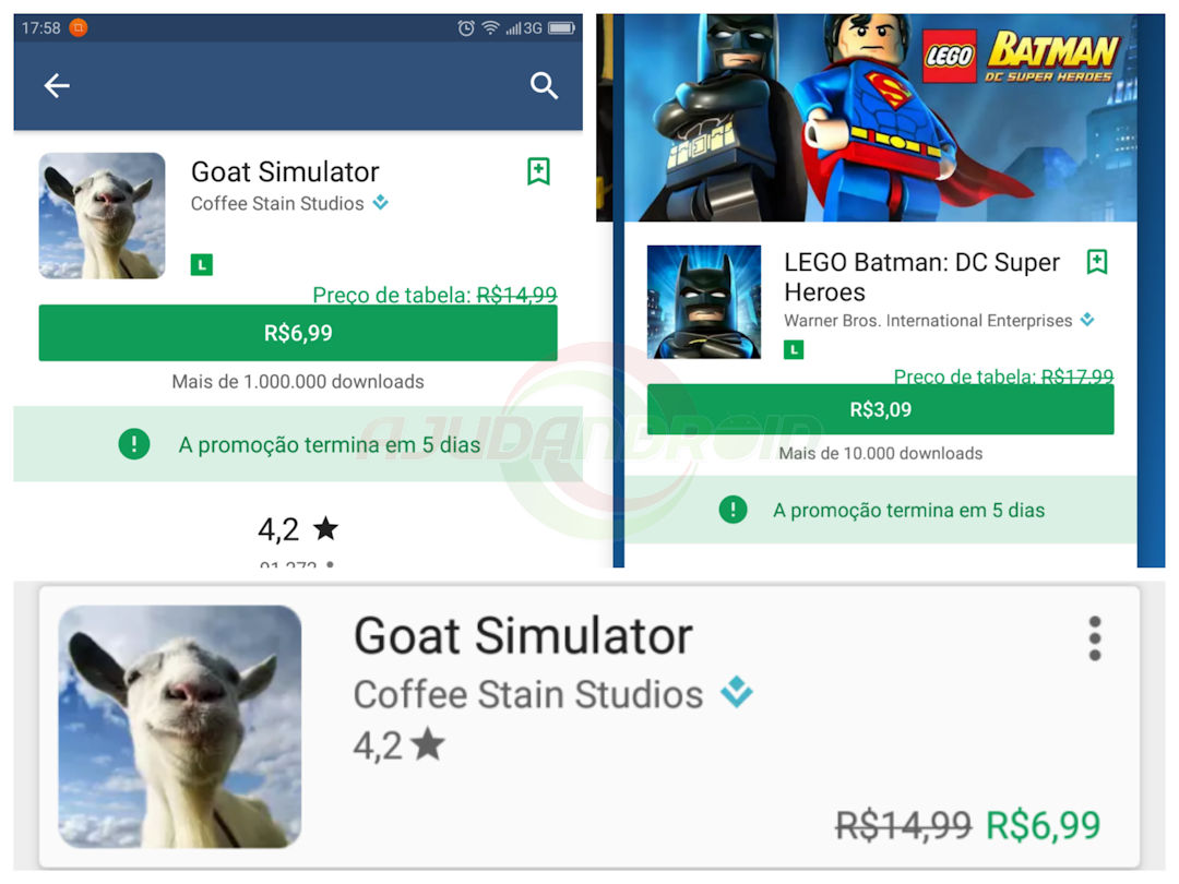 Loja Google Play mostra em detalhes descontos e dias que faltam para promoções terminarem