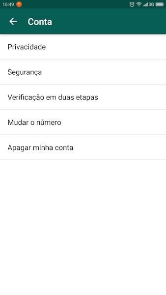 WhatsApp verificação de segurança em duas etapas