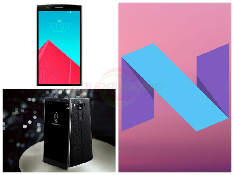 LG G4 e LG V10 Android 7 Nougat
