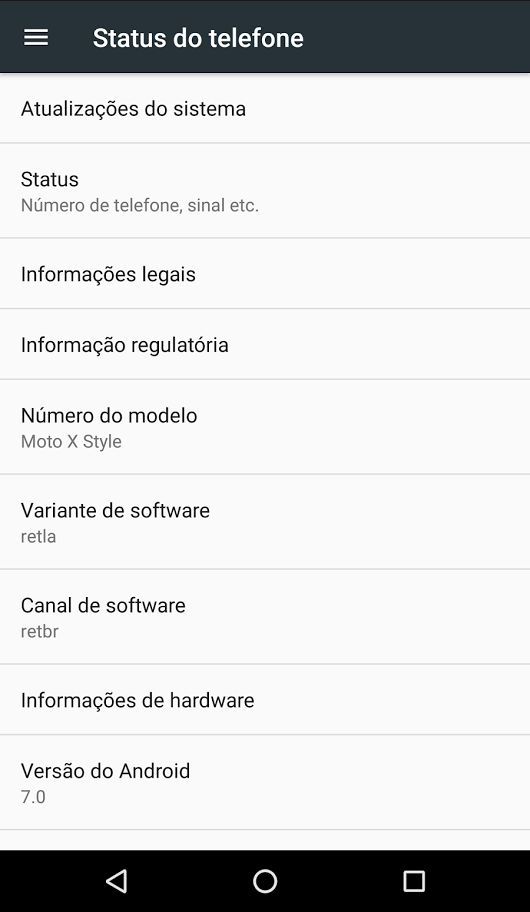 Moto X Style Android 7.0 Nougat