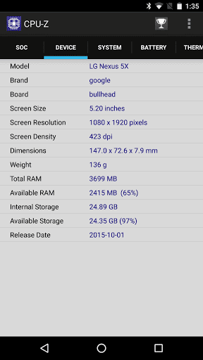 Nexus 5X 4GB