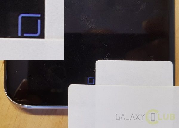 Galaxy S8 botão central