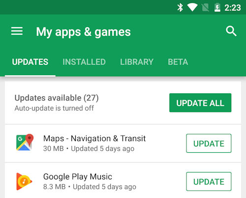 Google Play versão 7.8.15