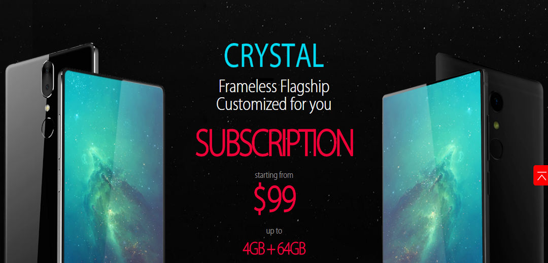 Umidigi revela smartphone Umidigi Crystal parecido com visual do Mi Mix e preço de apenas US$99 dólares (atualizado)