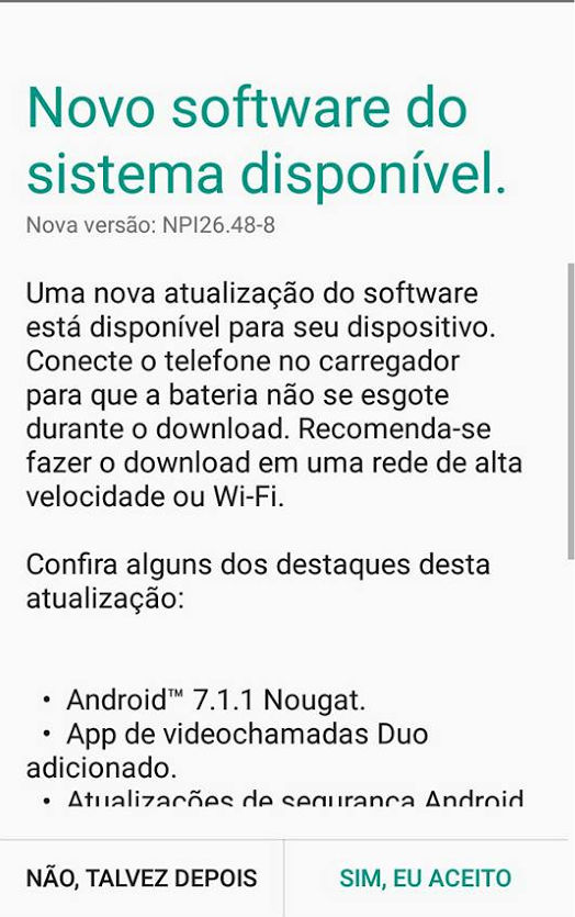 Moto G4 Play Android 7.1.1 Nougat