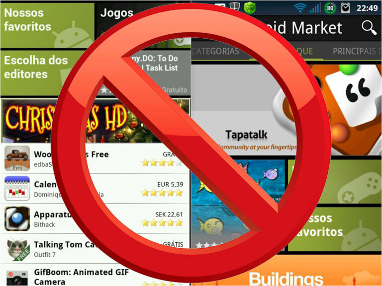 Android Market sem suporte no Android 2.1 ou inferior