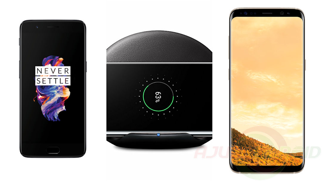OnePlus 5 contra Galaxy S8 no carregamento rápido de bateria