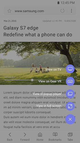 Samsung Internet Browser