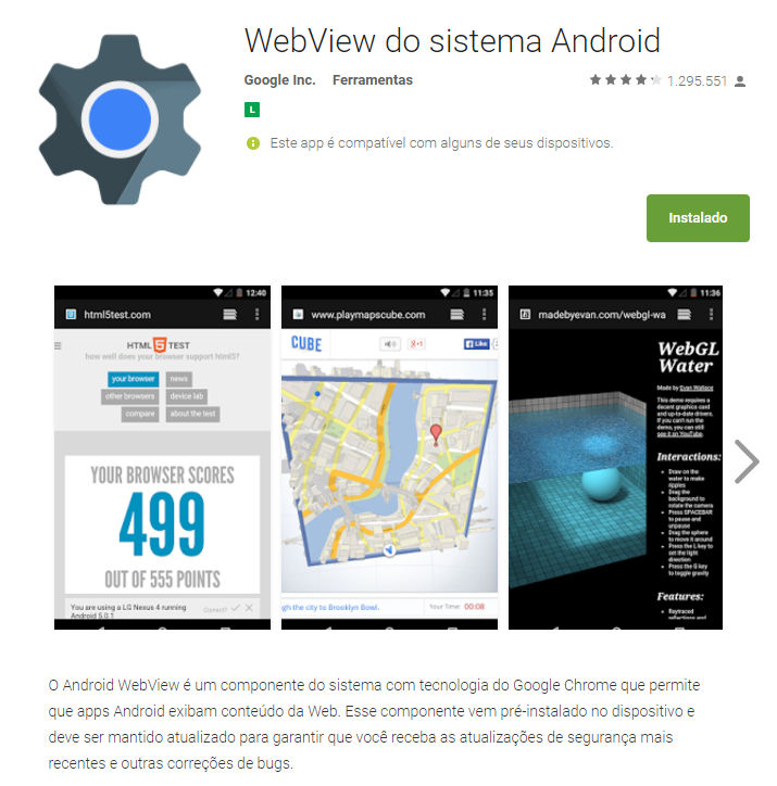 Sistema Android WebView