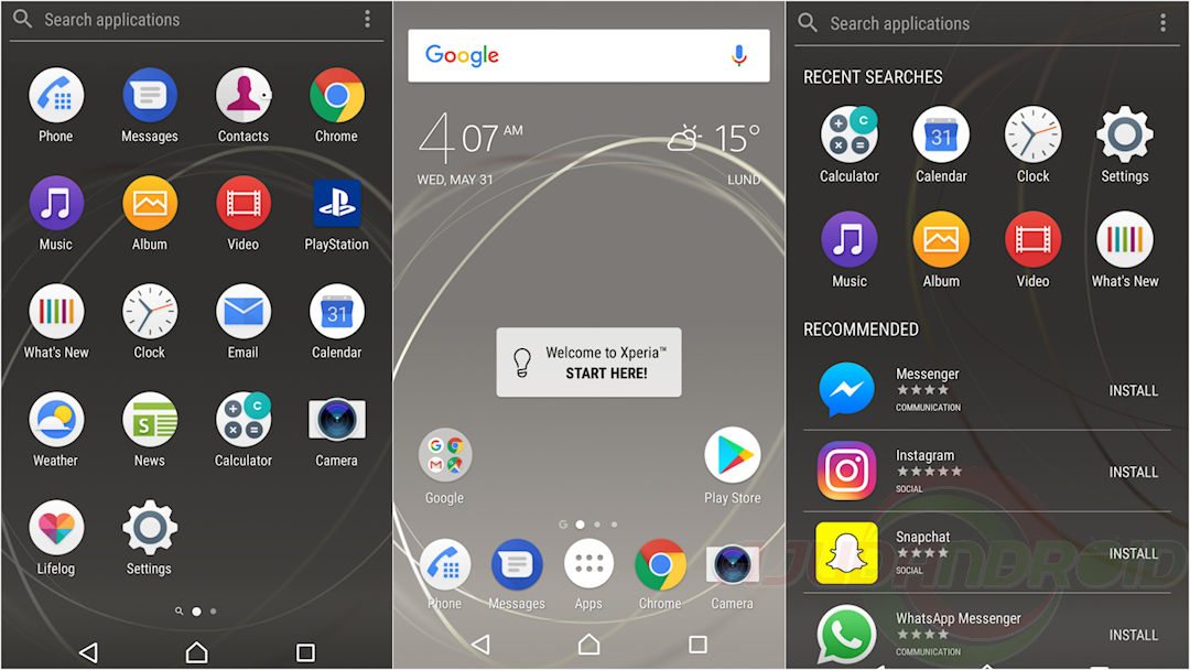 Sony lança launcher Xperia Home em teste na loja Google Play para seus smartphones compatíveis