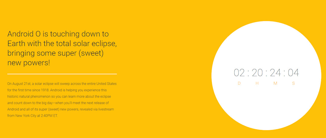 Android O contagem