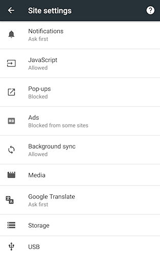 Chrome Canary Android bloqueador de anúncios