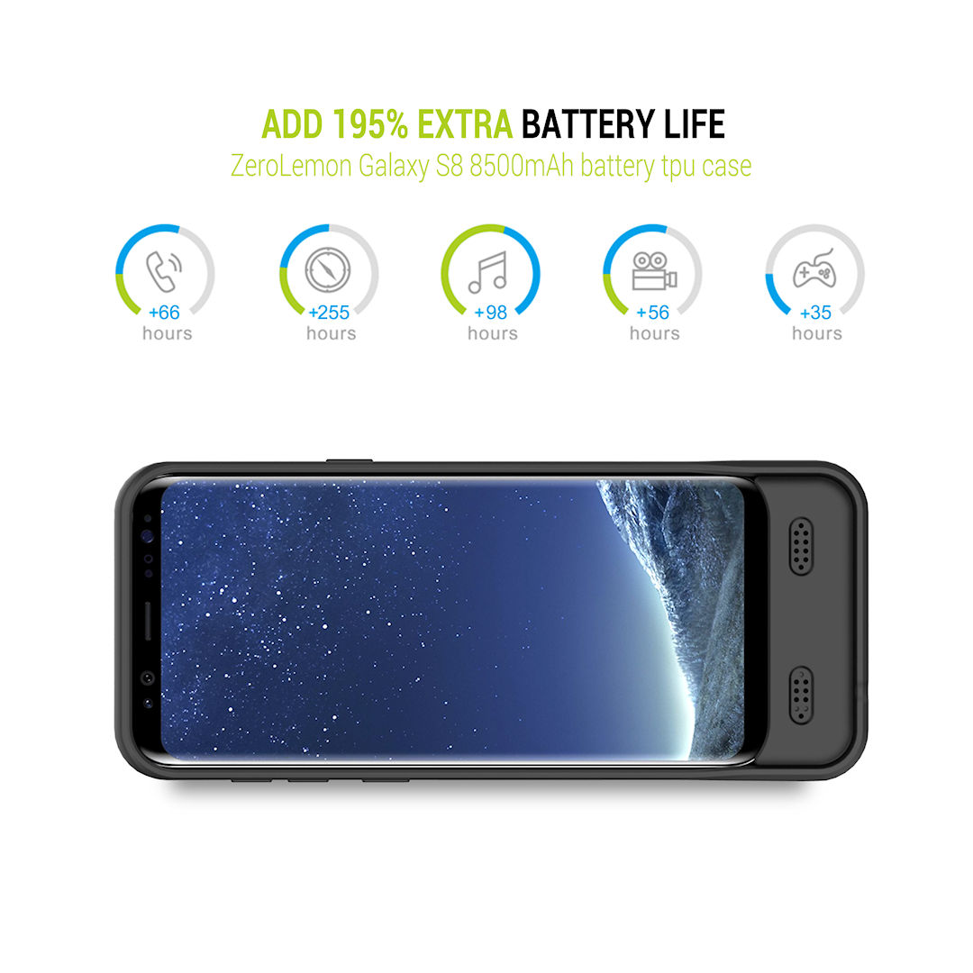 Galaxy S8 LG G6 capa com bateria ZeroLemon