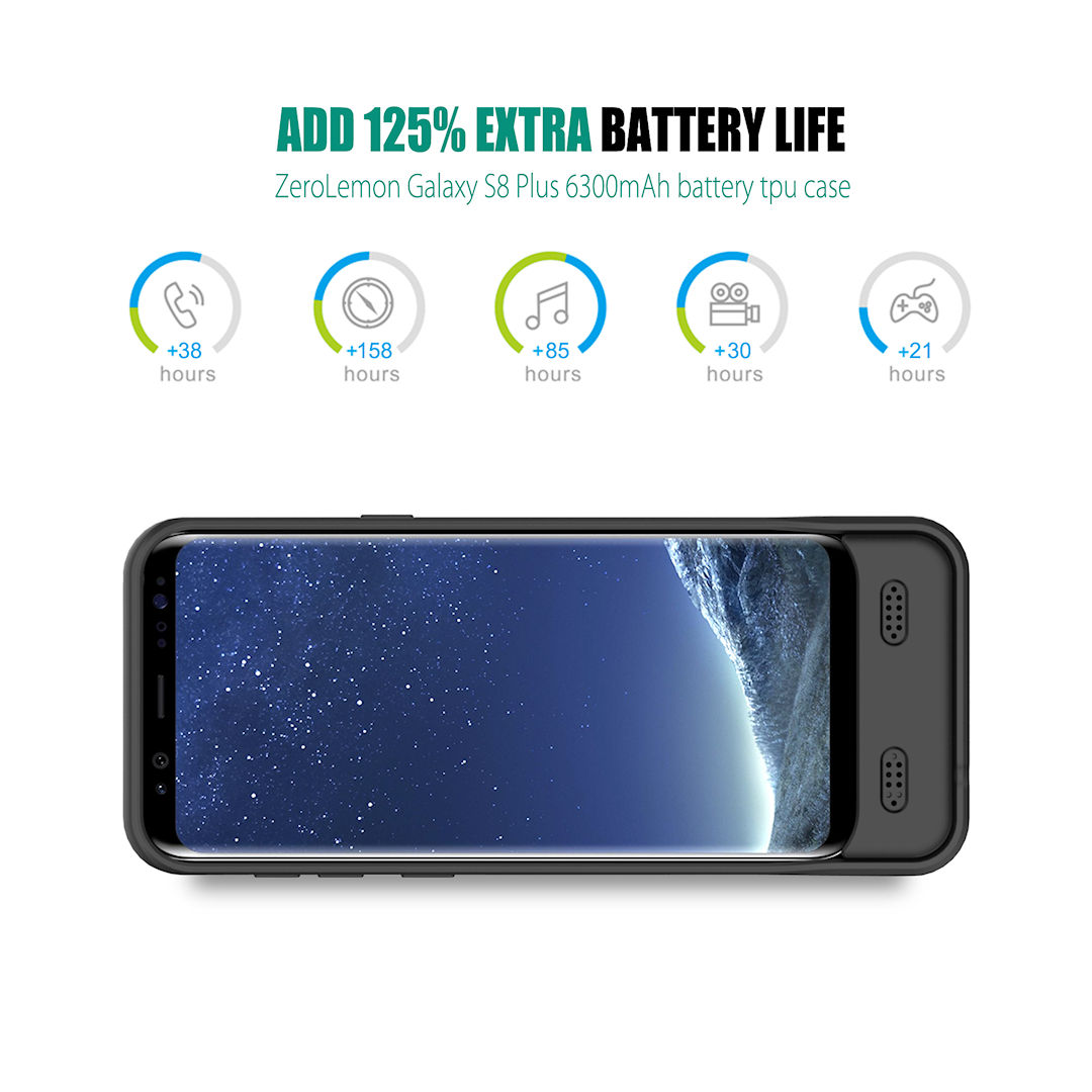 Galaxy S8 Plus LG G6 capa com bateria ZeroLemon