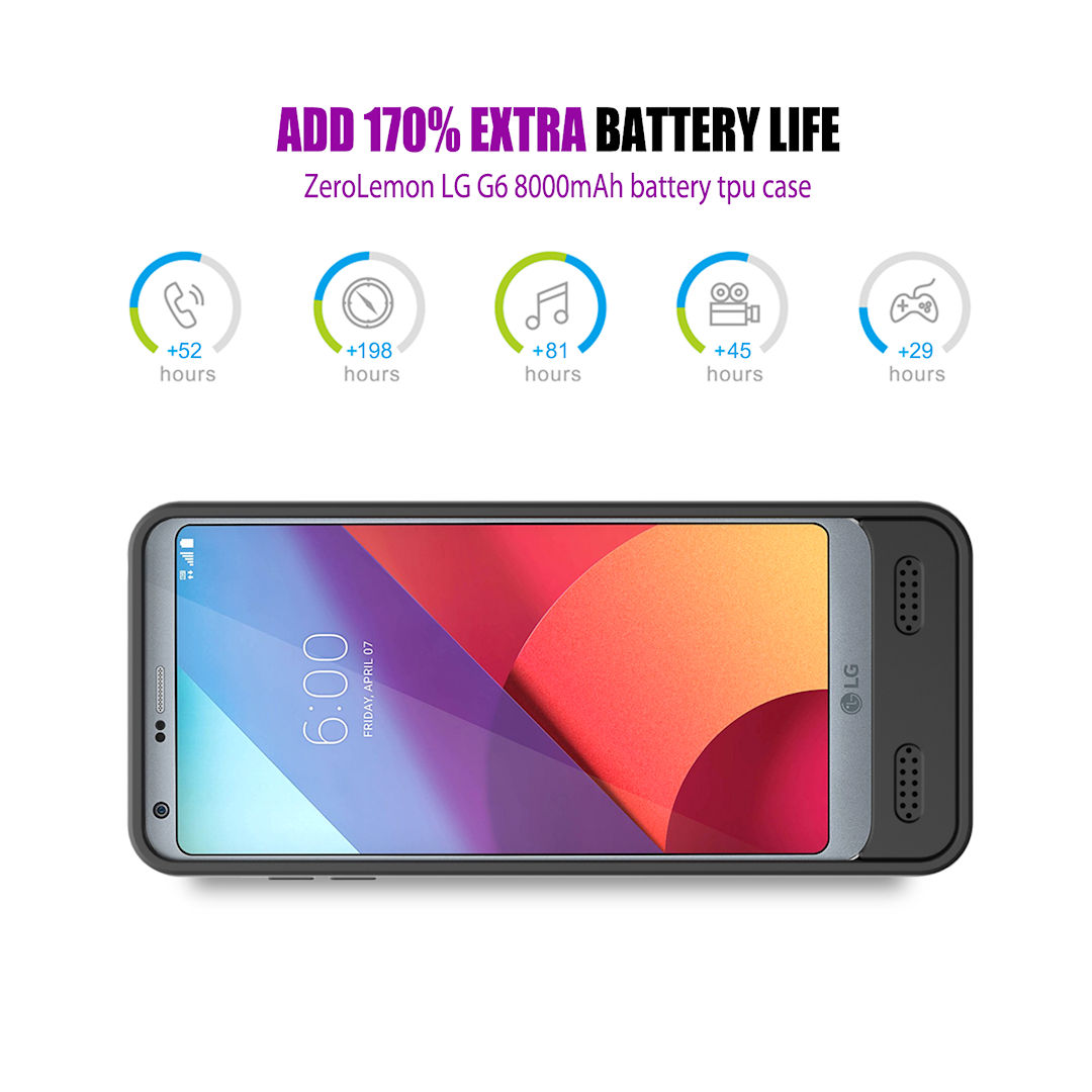 LG G6 capa com bateria ZeroLemon