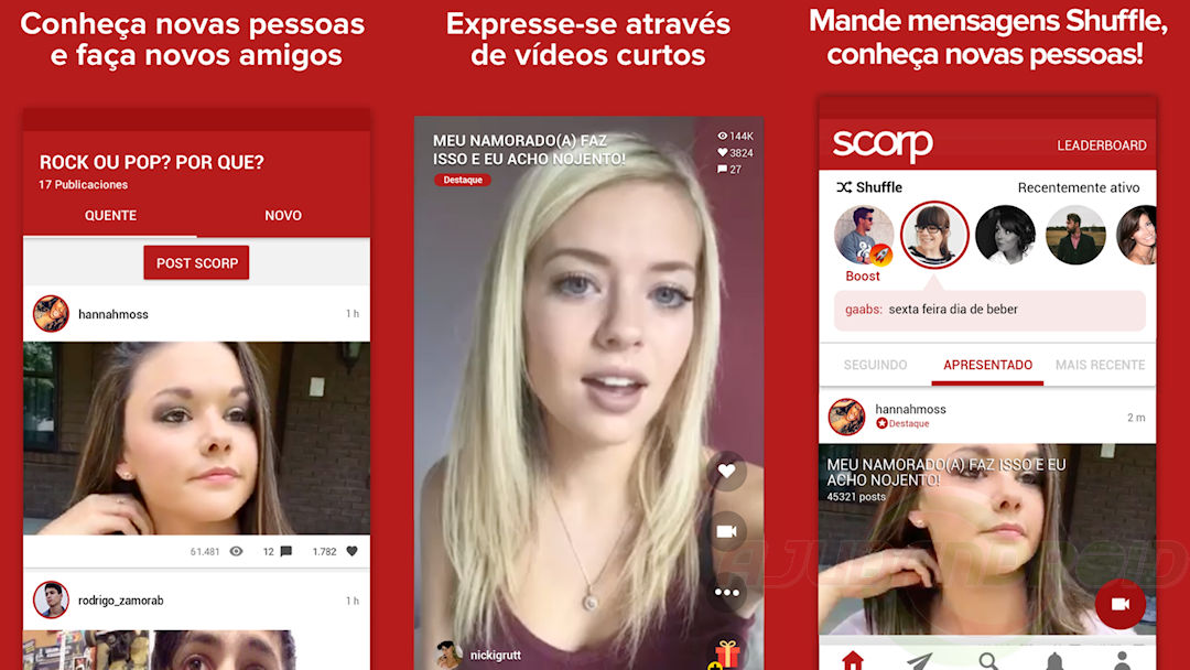 Rede social de vídeo, Scorp se torna um sucesso no Brasil e no Android