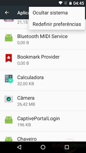 Android redefinir preferência